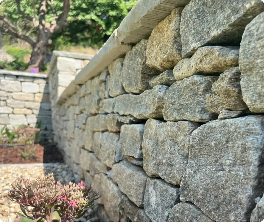 Gartengestaltung mit Stein